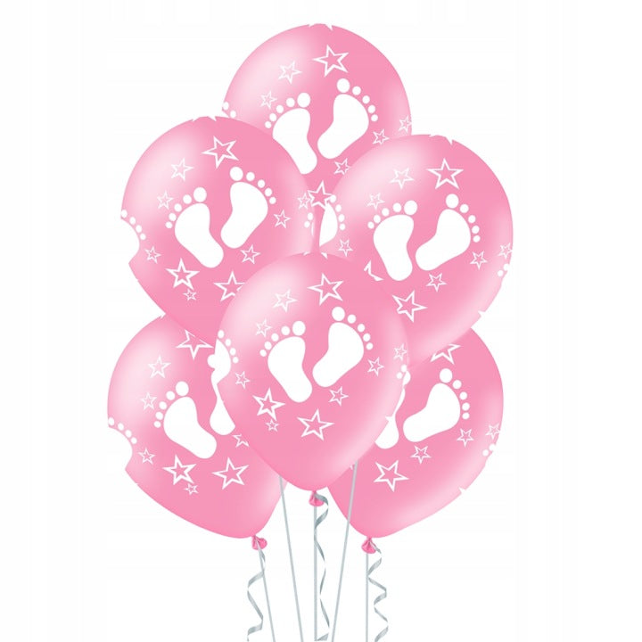 Zestaw Balonów na Powitanie Dziecka Dziewczynka – WITAJCIE W DOMU + Imię | Baby Shower, Narodziny Córki, Dekoracje z Helem